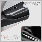 Window Control Panel Cover,for Kia K4 2024 2025 2026, Door Panel Cover,Power Windows Trim - Carbon Fiber Protective Accessories