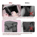 Ryhpez Car Trash Can with Lid - Leakproof Trash Bin Car Garbage Can, Collapsible Automotive Truck Organizer and Storage Bag Car Accessories for Women Men Road Trip Essentials