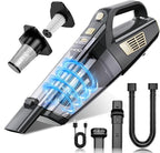 Handheld Vacuum Cordless, 15000PA Strong Suction Hand Held Car Vacuum Cleaner Portable with Multi-Nozzles & Washable Filter, 