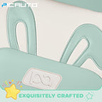 PIC AUTO Car Seat Covers, Cute Rabbit Premium Green Leather Seat Covers, Universal Fit Front Seat Covers for Cars, Trucks, SU