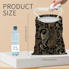 Hanging Car Garbage Bag, Cute Car Trash Can Bag, Automotive Accessories for Women Men Luxury Paisley Flower