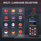 M3-A Universal OBD2 Motorcycle Diagnostic Scanner Code Reader - Battery Voltage Test, Live Data, Actuation Test for