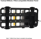 Vehicle MOLLE Panel Car Visor Organizer Storage Rack Rigid Insert Panel for Backpack Tactical Accessories Gear Holder Molle Pouches EDC Gadgets Small Tools Pens Sunglasses