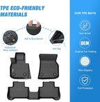 Nilight TPE Floor Mats for BMW X3 30i M40i 30e 2018 2019 2020 2021 2022 2023 2024/2019-2024 BMW X4 M M40i xDrive30i, All Weather Custom Fit Heavy Duty Floor Liners