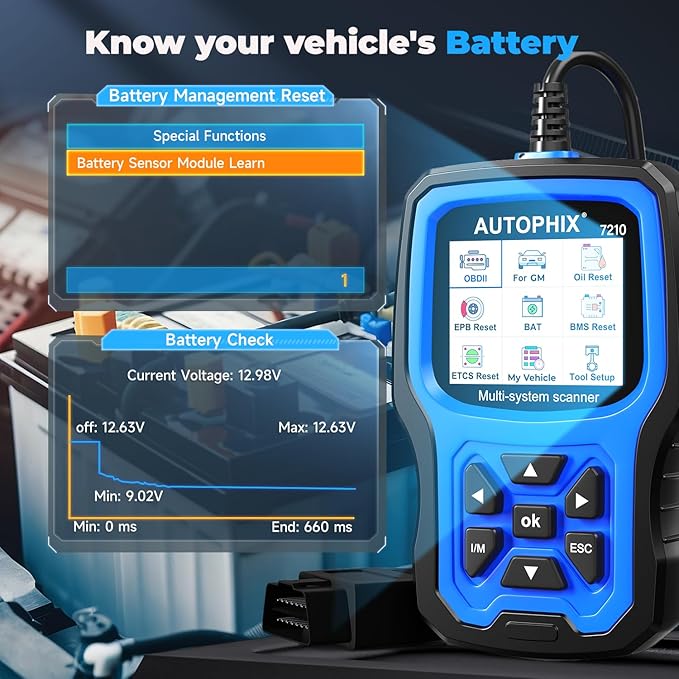 AUTOPHIX 7210P+ Fit for GM Chevy OBD2 Scanner, Full System Diagnostic Tool with All Reset Services for GM/Chevy/Buick/Cadillac,