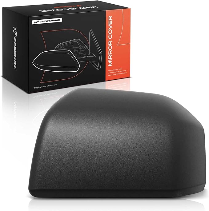 A-Premium Driver Side Rearview Mirror Cover Cap - Compatible with Ford F-150 F150 2015-2020 - Textured Black