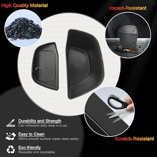 for Toyota RAV4 Trash Can for 2019-2025 Toyota RAV4 Small Car Trash Bin for Side Door RAV4 Front Right Door Trash Garbage Bin w/Lid for Toyota RAV4 Accessories (RAV4 Right Side)