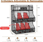 Egg Holder Countertop with Dividers & Labels, 3 Tier Stackable Chicken Egg Holder Egg Baskets for Gathering Fresh Eggs, Egg O