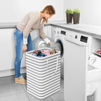 StorageRight Laundry Basket Hamper Large Collapsible Laundry Hamper with Easy Carry Handles，Freestanding Clothes Hampers for 