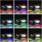 Car Underglow Lights, Bluetooth Dream Color Chasing StripLights Kit, 6 PCS Waterproof Exterior Car Lights with APP Control, 12V 300 LEDs Underbody Lights for All Cars