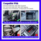 2023 Crosstrek Center Console Organizer Tray for 2018-2023 Subaru Crosstrek 2017-2023 Impreza Center Armrest Storage Box for Crosstrek 2022 2023 Accessories Imprez Storage Box