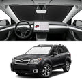 Custom Fit Windshield Sun Shade for Subaru Forester 2014-2018, Blocks UV & Heat, Front Window Sunshade Accessorie, Easy Fold & Store Keep Your Car Cooler