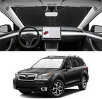 Custom Fit Windshield Sun Shade for Subaru Forester 2014-2018, Blocks UV & Heat, Front Window Sunshade Accessorie, Easy Fold & Store Keep Your Car Cooler