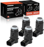 A-Premium 4-PC Rear PDC Reverse Backup Parking Aid Assist Sensor Compatible with Ford and Lincoln Models - F-150 F150 2009-2014, Mark LT 2010-2014, Replace# 9L3Z-15K859-D