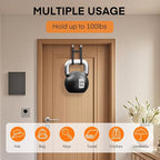 FYY Over The Door Hooks - 4 Pack Heavy Duty Dual-Hook Organizer Hanger with Non-Slip Rubber for Towels, Clothes, Hats & Bags 