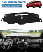 FIILINES Dash Cover Compatible with Chevy Chevrolet Tahoe Suburban/GMC Sierra Yukon 2015-2020 Dashboard Mat Cover Sunshade No