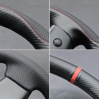 MEWANT Hand Stitched Steering Wheel Cover for Tesla Model 3 2017-2023 / Model Y 2020-2023 for Tesla Model 3/Y Accessories