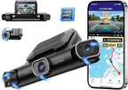 AZDOME 360° 4 Channel Dash Cam Front and Rear Inside, Built-in 128GB eMMC, 2K+1080P*3 Dashcam, Left Right, Voice Control, 5G 