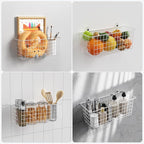 MaraFansie [Extra Large Wire Basket 2-Pack Hanging Wall Organizer Cabinet Storage Basket Wall Mounted Shelves Rustic Farmhous