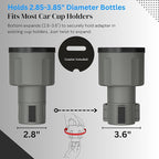 Swigzy Car Cup Holder Expander Adapter for Large Water Bottles - [Patented & Upgraded] - Holds: Hydro-Flask, Yeti, Nalgene, O