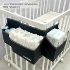 Hanging Baby Diaper Caddy, Single Sheet Dispensing Caddy Organizer Holder For Baby Crib, Nursery Organization Diaper Stacker 