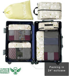 BAGAIL 8 Set/9 Set Packing Cubes Luggage Packing Organizer for Travel, Suitcase Packing Bags for Travel Accessories