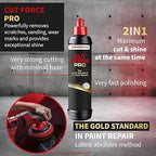 menzerna Cut Force Pro Car Polish 8 oz I Premium Polish with Heavy Cut and high Gloss Finish I Buffing & Polishing Compound for Car Maintenance I for Scratches & Sanding Marks I Car Body Repair