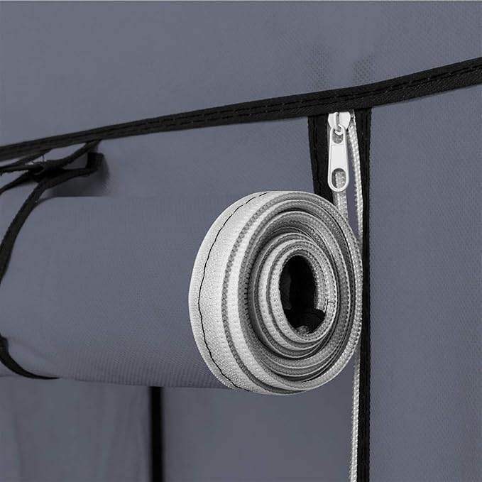 Closet Wardrobe, Portable Closet for Bedroom, Clothes Rail with Non-Woven Fabric Cover, Clothes Storage Organizer, 58 x 17 x 