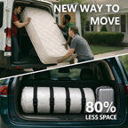 Mattress Vacuum Bag for Moving and Storage – Heavy Duty Compression Bag with Straps, Vacuum Bag for Memory Foam Mattress (Kin