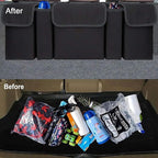 Car Organizers and Storage, Backseat Hanging Organizer with 5 Pockets, Waterproof Collapsible Large Capacity Organization Bag,