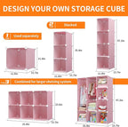 VIPZONE Baby Dresser, Kids Closet Organizers, Portable Kids Wardrobe for Closet, Bedroom, Nursery, Cubby, Cabinet, Clothes, D