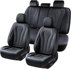 Coverado Seat Covers, Car Seat Covers Full Set, Black Car Seat Cover, Car Seat Covers Front Seats Back Seat Cover, Waterproof
