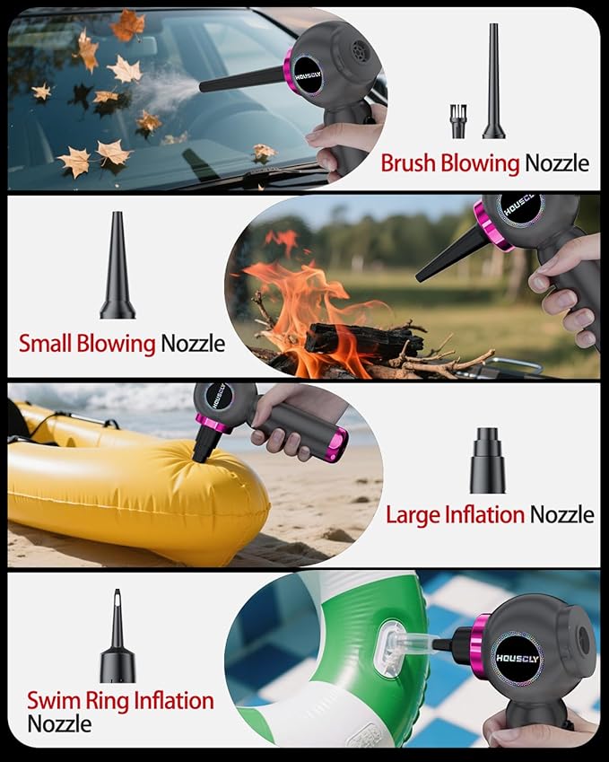 Handheld Car Vacuum Portable Cordless 25000Pa High Power Small Mini Hand Vacuum Rechargeable 4-in-1 Wireless Handheld Vac for
