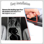Center Console Frame Cover,for Kia K4 2024 2025 2026, Gear Shift Panel,Cup Holder Trim - Carbon Fiber Protective Accessories