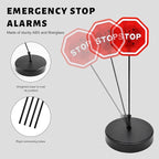 Parking Garage Flashing Stop Sign, Adjustable Height LED Garage Stopper with Flashing Warning Signal, Intelligent LED Stop Indicator Parking Sensor for Most Vehicles