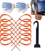 Snow Chains - Universal Non-Slip Portable Snow Traction | Car Winter Tire Traction Chain - for Vacation Holiday Travel Road T