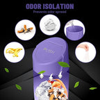 Car Trash Can Bin with Lid-2 Packs Car Garbage Can Cup Holder-Purple Mini Leakproof Vehicle Garbage Bin with 40pcs Trash Bags-Automotive Organizers and Storage for Front Back Seat Accessories