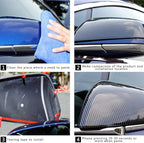 Side Mirror Cover for Tesla Car Exterior Accessories ABS Plastic Outside Cap (Pack of 2)(Model S 2016-2020 Imitation Carbon Fiber Matte)