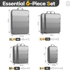 Veken 6/9/11 Set Compression Packing Cubes for Travel Essentials,Compressible Expandable Large Luggage Suitcase Organizer Bag