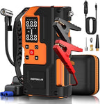 Jump Starter with Air Compressor 4000A Portable Battery Pack 10000mAh Power Bank Emergency SOS LED Light 22-Cylinder 150PSI