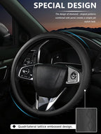 Cxtiy Genuine Leather Car Steering Wheel Cover