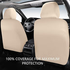 Leather Seat Covers, Breathable and Waterproof Napa Leather Car Seat Cover, Universal Interior for Cars, Sedans, SUVs, Vans, 