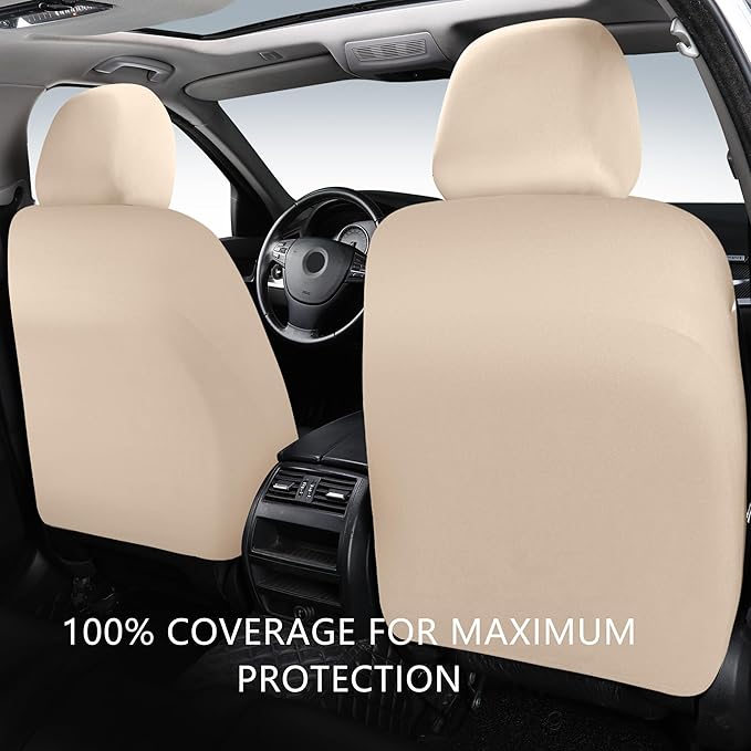Leather Seat Covers, Breathable and Waterproof Napa Leather Car Seat Cover, Universal Interior for Cars, Sedans, SUVs, Vans, 