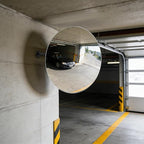 11.65" Wide-Angle HD Convex Mirror - Acrylic Safety Security Traffic Corner Mirror, Frameless Round Wall Mounted Observation Mirror for Garage, Driveway, Warehouse, Office, Store - Wall-Mount