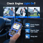 NEXAS NL101 OBD2 Scanner with Battery Tester - Check Engine Code Reader, Car Diagnostic Scanner with Live Data, Freeze Frame,