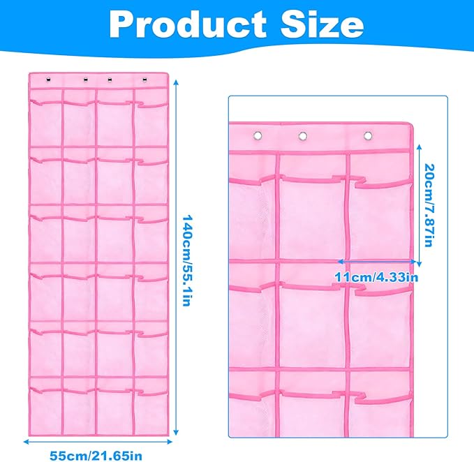 CTTZCKJ Over The Door Organizer For Cruise Ships|Magnetic Door Organizers with 24-Pocket for Cruise Ship|55"x21"|Cruise Over 
