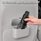 HOLDCY Car Trash Can, Waterproof Multi‑Functional Auto Trash Bin for Door/Console/Seat Back, Universal Vehicle Garbage Can for Car/Truck/SUV Drivers (Gray)
