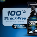 HOPE'S Perfect Glass Automotive Glass Cleaner - Streak-Free, Tint Safe Car Cleaner for Glass, Acrylic, Windows, Mirrors, Wind