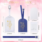 Amylove Bulk Luggage Tags Wedding Favors Adventure Begins Luggage Tags for Guests Travel Tag for Suitcase Bridal Gift 24 Pack
