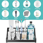 Toothbrush Holder Instant-Dry Organizer - Bathroom Countertop Organizer Kids Electric Toothbrush Toothpaste Holders - 7 Slots